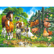 Load image into Gallery viewer, Farm Scene Puzzle - 48 pieces
