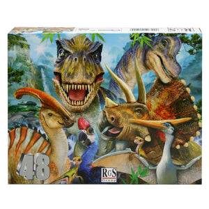 Dino Selfie Puzzle - 48 pieces
