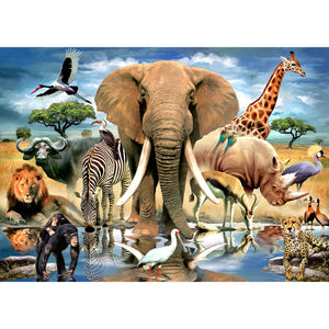 African Oasis Puzzle - 80 pieces
