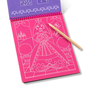 On the Go Scratch Art Colour Reveal: Fairy Tales