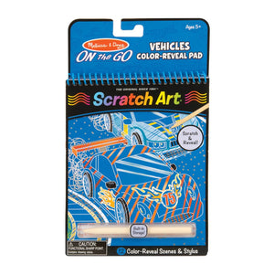 On the Go Scratch Art Colour Reveal: Vehicles