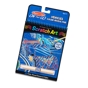 On the Go Scratch Art Colour Reveal: Vehicles