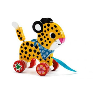 Pull Along Toy - Greta the Leopard