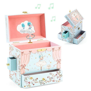Wooden Musical Box - Ballerina on Stage