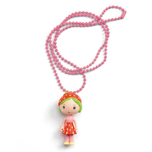 Lovely Charm Necklace - Berry