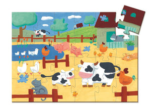 Silhouette Puzzle - The Cows On The Farm - 24 pieces
