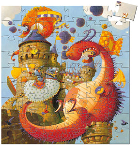 Silhouette Puzzle - Vaillant And The Dragon - 54 pieces