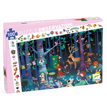 Load image into Gallery viewer, Enchanted Forest Observation Puzzle - 100 pieces
