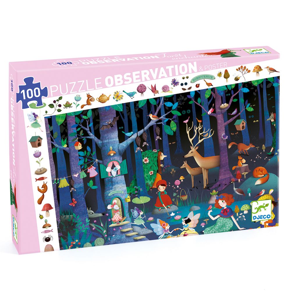 Enchanted Forest Observation Puzzle - 100 pieces