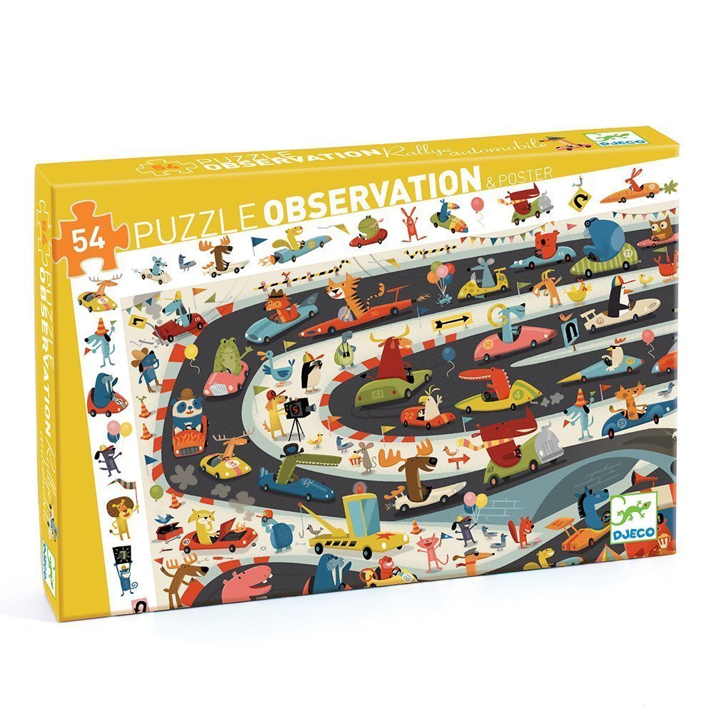 Car Rally Observation Puzzle - 54 pieces
