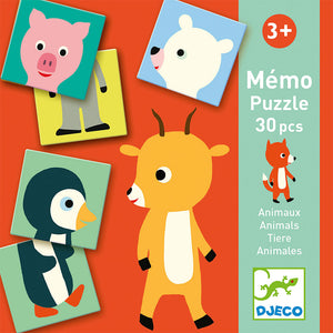 Memo Puzzle - Animals