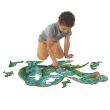 Load image into Gallery viewer, Shaped Floor Puzzle - Dinosaur - 51 pieces
