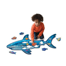 Load image into Gallery viewer, Shaped Floor Puzzle - Shark - 53 pieces
