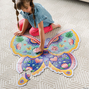 Shaped Floor Puzzle - Butterfly - 53 pieces