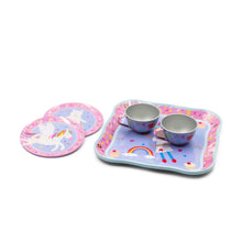 Load image into Gallery viewer, Tin Tea Set: Rainbow Fairy - 7 pieces
