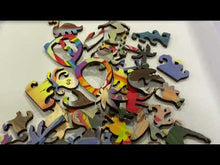 Load and play video in Gallery viewer, Laser Crafted Widget Puzzle: Zebras - 450 pieces
